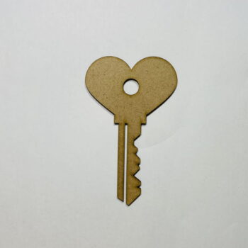 Intra απο ξύλο plywood 3mm-4mm πάχος - Κοπή Ξύλινης χειροτεχνίας σε σχήμα κλειδιού καρδιάς Δίασταση 30x30 cm Intraeaxys-075ye53o - Image 1