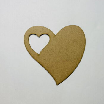 Intra απο ξύλο plywood 3mm-4mm πάχος - Ξύλινη κοπή καρδιάς σε σχήμα καρδιάς Ημιτελές Δίασταση 30x30 cm Intraeaxys-eo20dkl7 - Image 1