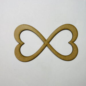 Intra απο ξύλο plywood 3mm-4mm πάχος - Ημιτελές Ξύλινο Infinity Heart cutout Δίασταση 30x30 cm Intraeaxys-ro6ypzm7
