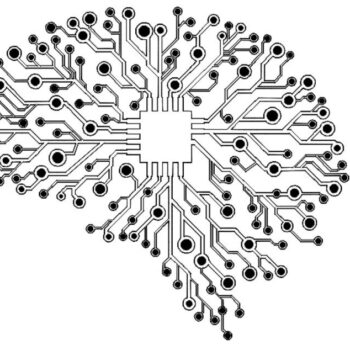 Intra απο ξύλο plywood 3mm-4mm πάχος - Brain Electronic Circuit Wall Art Δίασταση 30x30 cm Intraeaxys-voqd2de1 - Image 1