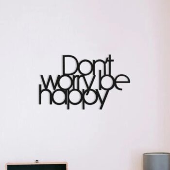 Intra απο ξύλο plywood 3mm-4mm πάχος - Μην ανησυχείτε Be Happy Decor Wall Δίασταση 30x30 cm Intraeaxys-eo4qvey7 - Image 1