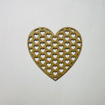 Intra απο ξύλο plywood 3mm-4mm πάχος - Ημιτελής Ξύλινη Καρδιά κοπής Δίασταση 30x30 cm Intraeaxys-pok3kwk7 - Image 1