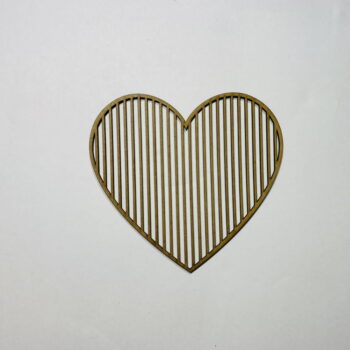 Intra απο ξύλο plywood 3mm-4mm πάχος - Ξύλινη καρδιά ημιτελές σχήμα αποκοπής Δίασταση 30x30 cm Intraeaxys-r1z2nql1 - Image 1