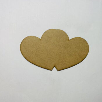 Intra απο ξύλο plywood 3mm-4mm πάχος - Κενό σχήμα κοπής ξύλου διπλής καρδιάς Δίασταση 30x30 cm Intraeaxys-p7ym03r7 - Image 1