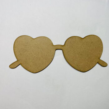 Intra απο ξύλο plywood 3mm-4mm πάχος - Κοπή γυαλιών καρδιάς Δίασταση 30x30 cm Intraeaxys-67wl2el1 - Image 1