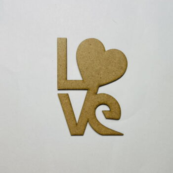 Intra απο ξύλο plywood 3mm-4mm πάχος - Love Heart Shape Unfinished Wood Craft Cutout Δίασταση 30x30 cm Intraeaxys-67wl2z21 - Image 1
