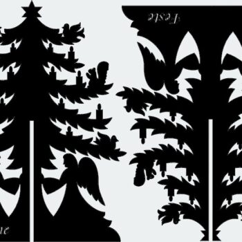 Intra απο ξύλο plywood 3mm-4mm πάχος - Xmastree Δίασταση 30x30 cm Intraeaxys-pokmrk1j - Image 1