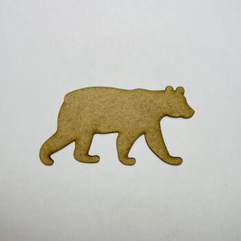 Intra απο ξύλο plywood 3mm-4mm πάχος - Μαύρη αρκούδα σε σχήμα ξύλου για χειροτεχνία Δίασταση 30x30 cm Intraeaxys-r7vml9k7 - Image 1