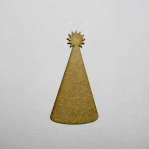 Intra απο ξύλο plywood 3mm-4mm πάχος - Ξύλινο καπέλο γενεθλίων σε σχήμα χειροτεχνίας Δίασταση 30x30 cm Intraeaxys-voq20jeo