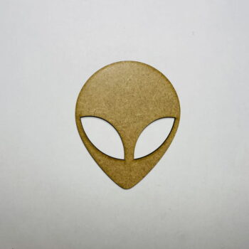 Intra απο ξύλο plywood 3mm-4mm πάχος - Alien Head Cutout Ημιτελές Ξύλινο Σχήμα Δίασταση 30x30 cm Intraeaxys-eo0qew31 - Image 1