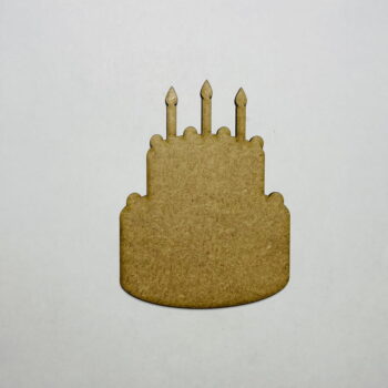 Intra απο ξύλο plywood 3mm-4mm πάχος - Ημιτελής χειροτεχνία σε σχήμα τούρτας γενεθλίων από ξύλο Δίασταση 30x30 cm Intraeaxys-078yz2mo - Image 1