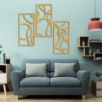 Intra απο ξύλο plywood 3mm-4mm πάχος - Διακόσμηση Τέχνης Τοίχων Δίασταση 30x30 cm Intraeaxys-6o3y3ej7 - Image 3