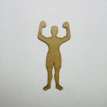 Intra απο ξύλο plywood 3mm-4mm πάχος - Boxer Wood Blank Cutout Δίασταση 30x30 cm Intraeaxys-67wlv281 - Image 1