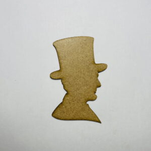 Intra απο ξύλο plywood 3mm-4mm πάχος - Ημιτελές Ξύλο Abraham Lincoln Cutout Δίασταση 30x30 cm Intraeaxys-r7vml3k7