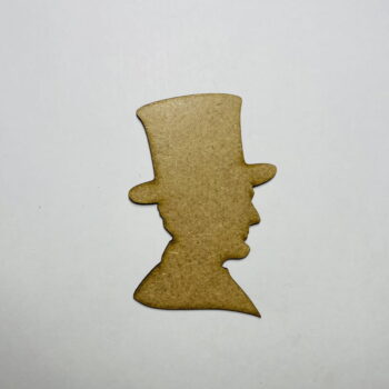 Intra απο ξύλο plywood 3mm-4mm πάχος - Ημιτελές Ξύλο Abraham Lincoln Cutout Δίασταση 30x30 cm Intraeaxys-r7vml3k7 - Image 1