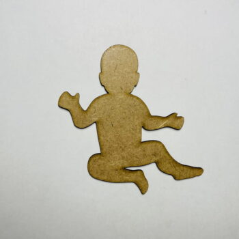 Intra απο ξύλο plywood 3mm-4mm πάχος - Baby Shape Unfinished Wood Baby cutout Δίασταση 30x30 cm Intraeaxys-51rrnm01 - Image 1