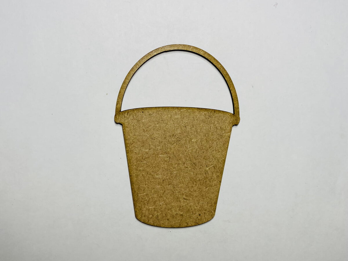 Intra απο ξύλο plywood 3mm-4mm πάχος - Ξύλινος κουβάς κομμένο ημιτελές σχήμα ξύλινου κάδου Δίασταση 30x30 cm Intraeaxys-qommpppo