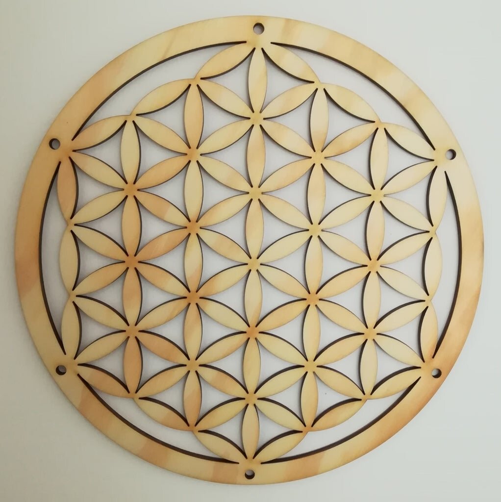 Intra απο ξύλο plywood 3mm-4mm πάχος - Flower Of Life Ταπετσαρία 40εκ Δίασταση 30x30 cm Intraeaxys-51rrvyr1