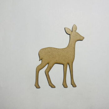 Intra απο ξύλο plywood 3mm-4mm πάχος - Fawn Cutout Ημιτελές Ξύλινο Σχήμα Δίασταση 30x30 cm Intraeaxys-67wlvk81 - Image 1