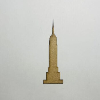Intra απο ξύλο plywood 3mm-4mm πάχος - Ημιτελές ξύλινο σχήμα αποκοπής Empire State Building Δίασταση 40x50 cm Intraeaxys-078yzgno - Image 1
