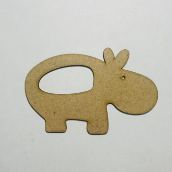 Intra απο ξύλο plywood 3mm-4mm πάχος - Σχήμα ιπποπόταμου αποκοπής ξύλου ιπποπόταμου Δίασταση 30x30 cm Intraeaxys-6o3y25q7 - Image 1