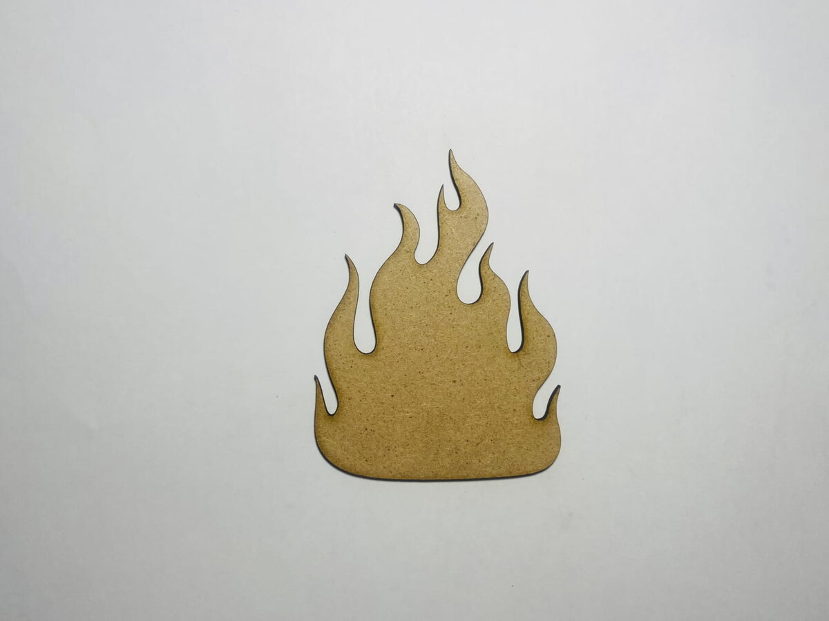 Intra απο ξύλο plywood 3mm-4mm πάχος - Flame Fire Wood Cutout Ημιτελές Ξύλο Craft Blank Δίασταση 30x30 cm Intraeaxys-voq20p5o