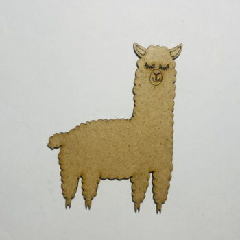 Intra απο ξύλο plywood 3mm-4mm πάχος - Llama Cutout Ημιτελές ξύλο σε σχήμα αλπακά Δίασταση 30x30 cm Intraeaxys-91jdg541 - Image 1
