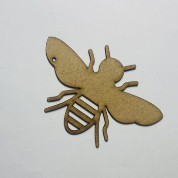 Intra απο ξύλο plywood 3mm-4mm πάχος - Σχήμα κοπής με ξύλινη μέλισσα Δίασταση 30x30 cm Intraeaxys-pok36gd7 - Image 1