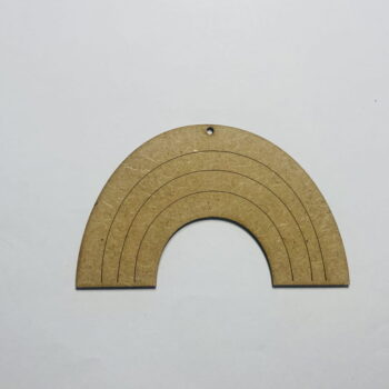 Intra απο ξύλο plywood 3mm-4mm πάχος - Κοπή ξύλου σε σχήμα ουράνιου τόξου Δίασταση 30x30 cm Intraeaxys-67wlvwm1 - Image 1