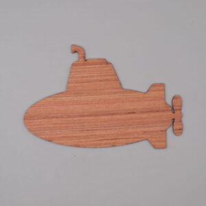 Intra απο ξύλο plywood 3mm-4mm πάχος - Ξύλινο σχήμα υποβρυχίου για χειροτεχνία Δίασταση 30x30 cm Intraeaxys-yon03yk7