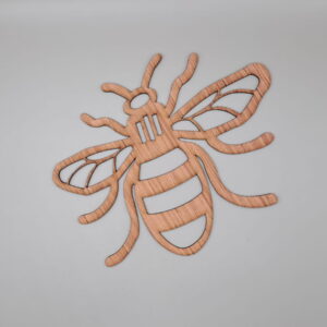 Intra απο ξύλο plywood 3mm-4mm πάχος - Ξύλινο σχήμα μέλισσας για χειροτεχνίες Δίασταση 30x30 cm Intraeaxys-91jdgl81