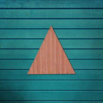 Intra απο ξύλο plywood 3mm-4mm πάχος - Ημιτελές τρίγωνο ξύλινο κόψιμο Δίασταση 30x30 cm Intraeaxys-ro6ynv37 - Image 1