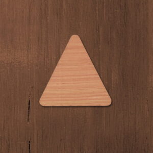 Intra απο ξύλο plywood 3mm-4mm πάχος - Σχήμα κοπής με στρογγυλεμένες γωνίες τριγώνου Δίασταση 30x30 cm Intraeaxys-6o3y2v37