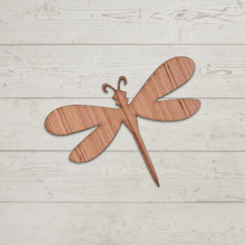 Intra απο ξύλο plywood 3mm-4mm πάχος - Σχήμα λιβελλούλη ημιτελής κοπή ξυλοτεχνίας Δίασταση 30x30 cm Intraeaxys-p7ym42r7 - Image 1