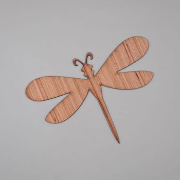 Intra απο ξύλο plywood 3mm-4mm πάχος - Σχήμα λιβελλούλη ημιτελής κοπή ξυλοτεχνίας Δίασταση 30x30 cm Intraeaxys-p7ym42r7 - Image 3