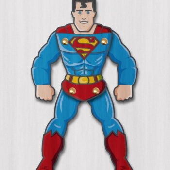 Intra απο ξύλο plywood 3mm-4mm πάχος - Χάρτινη Μαριονέτα Σούπερμαν Δίασταση 30x30 cm Intraeaxys-ro6rlnox - Image 1