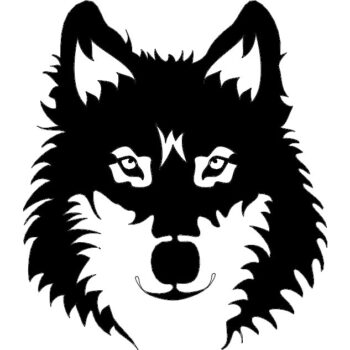 Intra απο ξύλο plywood 3mm-4mm πάχος - Πρόσωπο Λύκου Δίασταση 30x30 cm Intraeaxys-ro6kl31x - Image 1