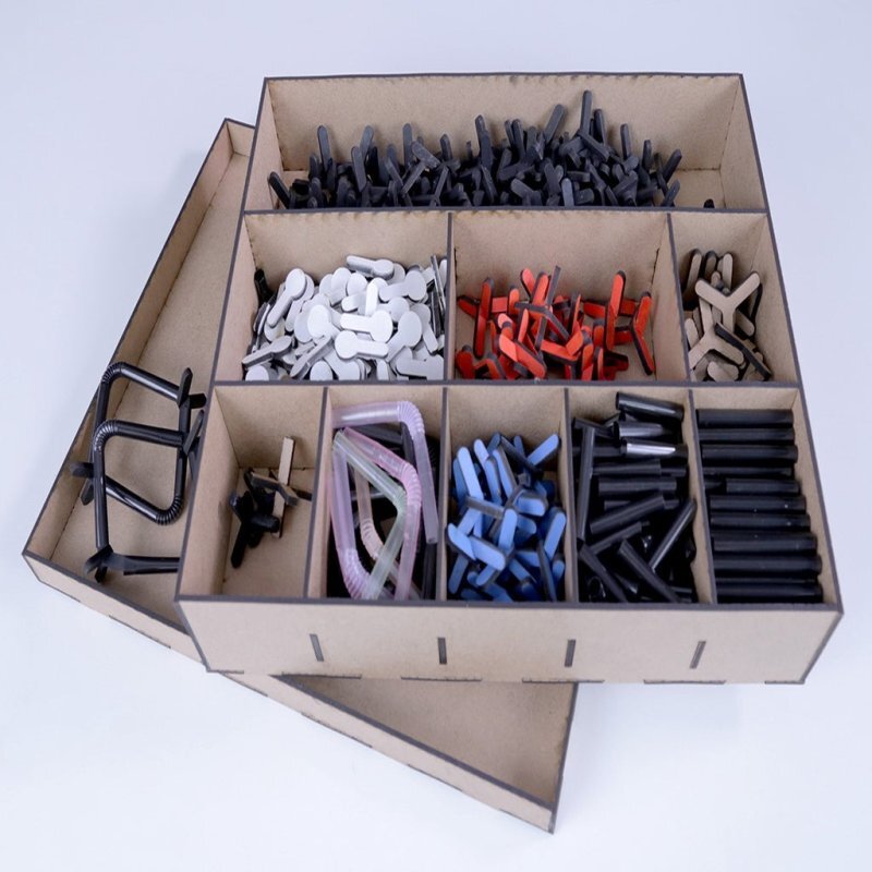 Intra απο ξύλο plywood 3mm-4mm πάχος - Μοριακό μοντέλο χαμηλού κόστους Δίασταση 30x30 cm Intraeaxys-voqd22e1