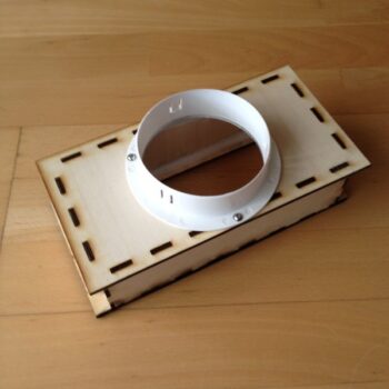 Intra απο ξύλο plywood 3mm-4mm πάχος - Προσαρμογέας σωλήνα εξάτμισης για ter SH-K40 IV Δίασταση 30x30 cm Intraeaxys-lop324z1 - Image 3