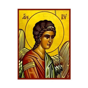 Εικόνα Ορθοδοξίας με περίγραμμα χρυσό σε ξύλο Φλαμουρίας  με  βάση Εικόνα Άγγελος Κυρίου Χειροποίητη Ελληνορθόδοξη , Κρεμαστή πλάκα βυζαντινής τέχνης, χριστιανική τέχνη Διάσταση 45x35 cm (17,7 x 13,8 ίντσες) INTRAEK-6294670446 - Image 1