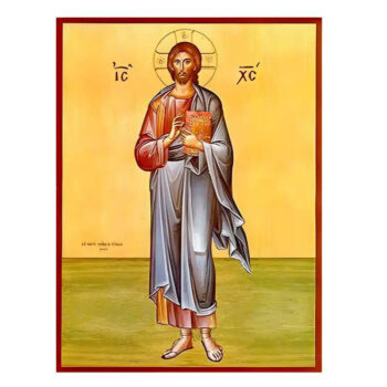 Εικόνα Ορθοδοξίας με περίγραμμα χρυσό σε ξύλο Φλαμουρίας  με  βάση Εικόνα Χριστός Ευλογών Χειροποίητη Ελληνορθόδοξη , Κρεμαστή πλάκα βυζαντινής τέχνης, χριστιανική τέχνη Διάσταση 45x35 cm (17,7 x 13,8 ίντσες) INTRAEK-6294670781 - Image 1