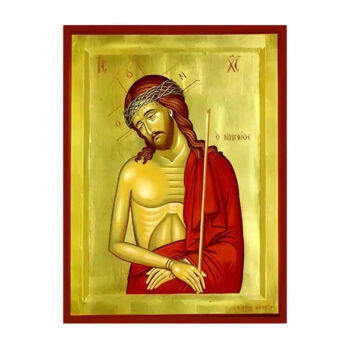 Εικόνα Ορθοδοξίας με περίγραμμα χρυσό σε ξύλο Φλαμουρίας  με  βάση Εικόνα Χριστός Νυμφίος Χειροποίητη Ελληνορθόδοξη , Κρεμαστή πλάκα βυζαντινής τέχνης, χριστιανική τέχνη Διάσταση 45x35 cm (17,7 x 13,8 ίντσες) INTRAEK-6294670747 - Image 1