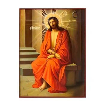 Εικόνα Ορθοδοξίας με περίγραμμα χρυσό σε ξύλο Φλαμουρίας με βάση Εικόνα Χριστός Νυμφίος Χειροποίητη Ελληνορθόδοξη , Κρεμαστή πλάκα βυζαντινής τέχνης, χριστιανική τέχνη Διάσταση 45x35 cm (17,7 x 13,8 ίντσες) INTRAEK-6294670746 - Image 1