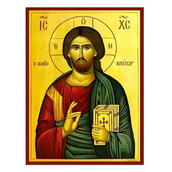 Εικόνα Ορθοδοξίας με περίγραμμα χρυσό σε ξύλο Φλαμουρίας με βάση Εικόνα Χριστός Παντοκράτωρ Χειροποίητη Ελληνορθόδοξη , Κρεμαστή πλάκα βυζαντινής τέχνης, χριστιανική τέχνη Διάσταση 45x35 cm (17,7 x 13,8 ίντσες) INTRAEK-6294670739 - Image 1