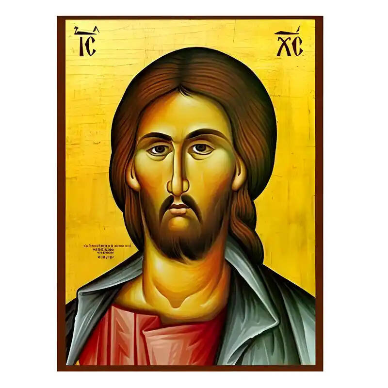 Εικόνα Ορθοδοξίας με περίγραμμα χρυσό σε ξύλο Φλαμουρίας  με  βάση Εικόνα Χριστός, Προτομή Χειροποίητη Ελληνορθόδοξη , Κρεμαστή πλάκα βυζαντινής τέχνης, χριστιανική τέχνη Διάσταση 45x35 cm (17,7 x 13,8 ίντσες) INTRAEK-6294670725