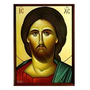 Εικόνα Ορθοδοξίας με περίγραμμα χρυσό σε ξύλο Φλαμουρίας  με  βάση Εικόνα Χριστός, Προτομή Χειροποίητη Ελληνορθόδοξη , Κρεμαστή πλάκα βυζαντινής τέχνης, χριστιανική τέχνη Διάσταση 45x35 cm (17,7 x 13,8 ίντσες) INTRAEK-6294670723