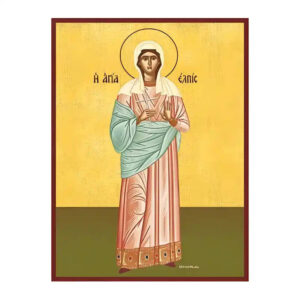 Εικόνα Ορθοδοξίας με περίγραμμα χρυσό σε ξύλο Φλαμουρίας  με  βάση Εικόνα Αγία Ελπίδα Χειροποίητη Ελληνορθόδοξη , Κρεμαστή πλάκα βυζαντινής τέχνης, χριστιανική τέχνη Διάσταση 45x35 cm (17,7 x 13,8 ίντσες) INTRAEK-6294670641