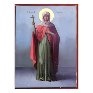 Εικόνα Ορθοδοξίας με περίγραμμα χρυσό σε ξύλο Φλαμουρίας  με  βάση Εικόνα Αγία Θωμαΐς Χειροποίητη Ελληνορθόδοξη , Κρεμαστή πλάκα βυζαντινής τέχνης, χριστιανική τέχνη Διάσταση 45x35 cm (17,7 x 13,8 ίντσες) INTRAEK-6294670608