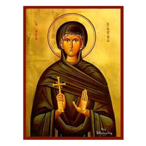 Εικόνα Ορθοδοξίας με περίγραμμα χρυσό σε ξύλο Φλαμουρίας  με  βάση Εικόνα Αγία Μαρίνα Χειροποίητη Ελληνορθόδοξη , Κρεμαστή πλάκα βυζαντινής τέχνης, χριστιανική τέχνη Διάσταση 45x35 cm (17,7 x 13,8 ίντσες) INTRAEK-6294670573