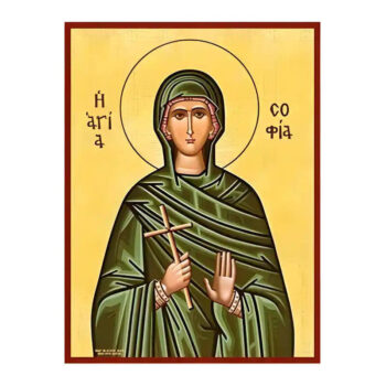 Εικόνα Ορθοδοξίας με περίγραμμα χρυσό σε ξύλο Φλαμουρίας  με  βάση Εικόνα Αγία Σοφία Χειροποίητη Ελληνορθόδοξη , Κρεμαστή πλάκα βυζαντινής τέχνης, χριστιανική τέχνη Διάσταση 45x35 cm (17,7 x 13,8 ίντσες) INTRAEK-6294670528 - Image 1